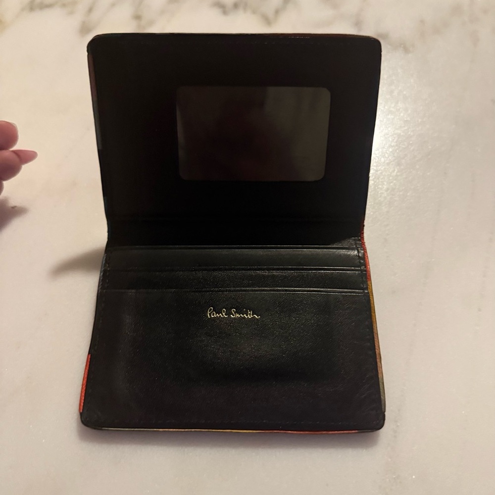 Paul Smith Black Leather Card Holder